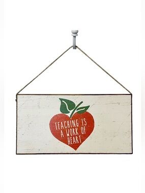 RUSTIC MARLIN teacher hanging sign